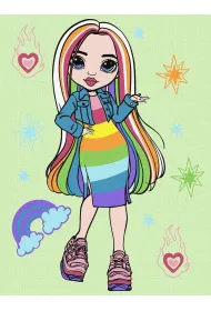 Malowanie po numerach - Rainbow High Amaya Raine Ideyka