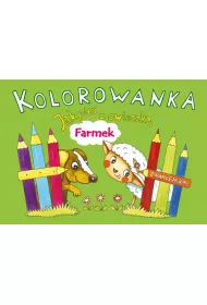 Kolorowanka. Jak pies z owieczk. Farmek