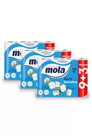 Mola Papier toaletowy Classic White 2-warstwowy zestaw 3 x 12 szt.