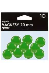 Magnes 20mm zielony
