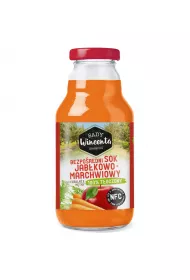 Sady Wincenta Sok 100% jabkowo-marchewkowy naturalnie mtny toczony NFC 330 ml
