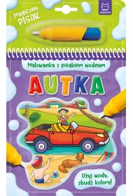 Autka. Malowanka z pisakiem wodnym