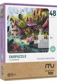 Ekopuzzle 48 el. Przygody robaczkw Muduko