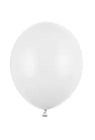 PartyDeco Balony Strong Pastel Pure White 12cm