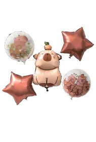 dpCraft Balony foliowe matowe kapibara - gwiazdka