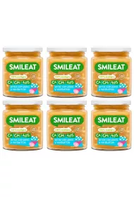 Smileat Soiczek z ekologicznymi maymi kawakami ryu i indyka z warzywami po 10 miesicu Zestaw 6 x 230 g Bio