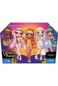 Puzzle 70 el. Glitter Brokatowe Laleczki Trefl