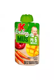 Kubu Baby Mus po 6 miesicu jabko-marchew-mango 100 g