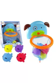 Mini koszyk�wka gumowe pi�ki piesek do k�pieli LeanToys