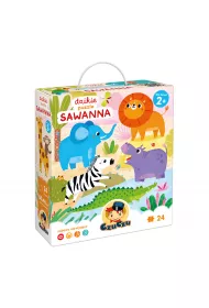 Dzikie puzzle 24 el. CzuCzu. Sawanna Bright Junior Media
