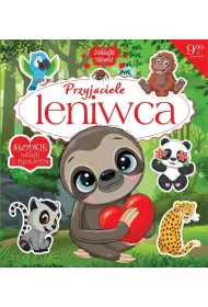 Naklejki iskierki z brokatem. Przyjaciele leniwca