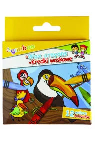 Gimboo Kredki �wiecowe 12 szt.
