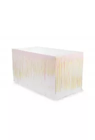 PartyDeco Skirting foliowy z fr�dzlami opalizuj�cy 300x80cm
