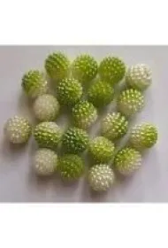 Titanum Koraliki plastikowe zielone ombre 10mm 50 szt.