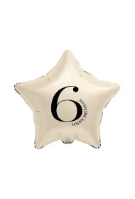 Godan BALON FOL GWIAZDA 6 KREM 44CM GO B/C