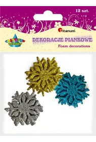 Titanum Piankowe �nie�ynki brokatowe mix 12 szt.