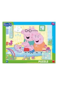 Puzzle ramkowe �winka Peppa Rodzina 40el Dino Toys