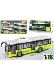 Autobus zielony �wiat�o d�wi�ki 1:16 Madej