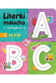 LITERKI MALUCHA Z NAKLEJKAMI. OD 4 LAT