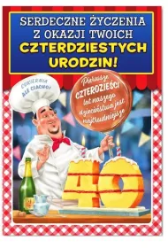 Trend Kartka okoliczno�ciowa Urodziny 40 MF18