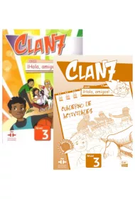 Clan 7 con Hola, amigos! 3. Podr�cznik i zeszyt �wicze� do j�zyka hiszpa�skiego