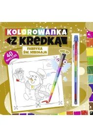 Kolorowanka z kredk�. Fabryka �wi�tego Miko�aja