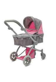 W�zek dla lalek 2w1 Sophie pink-grey Baby Mix