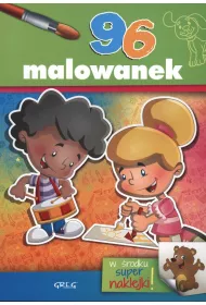 Malowanki z kolorowym wzorem. 96 malowanek