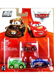 Cars Auta Mikroauta 3-pak Mattel