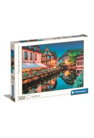 Puzzle 500 el. HQ Strasbourg old town Clementoni