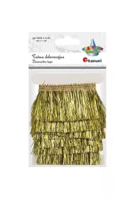 Titanum Ta�ma z fr�dzlami plastikowymi z�ota 40mm x 1m