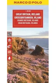 Wielka Brytania, Irlandia. Mapa drogowa w skali 1:850 000