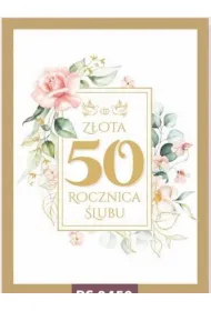Art Nuvo Karnet 50 rocznica �lubu, z�ota RS 0450