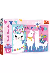Puzzle 100 el. Weso�e lamy Trefl
