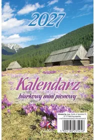 Kalendarz 2027 biurkowy mini pionowy MIX