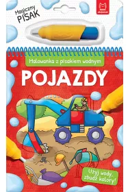 Pojazdy. Malowanka z pisakiem wodnym