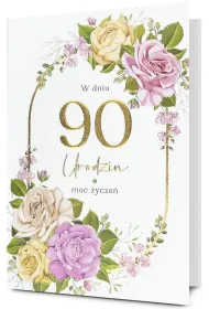Karnet okazjonalny B6 z kopert� 90 Urodziny PAN DRAGON HM200-3267