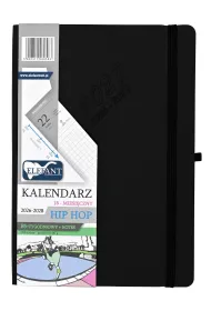 Kalendarz 2026/2028 18 m-cy. Hip hop B5 tygodniowy czarny