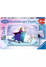 Puzzle 2 x 24 el. Kraina Lodu Siostry Ravensburger