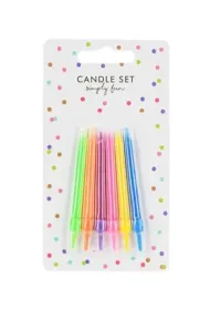 PartyDeco �wieczki urodzinowe kolorowe, mix, 6,5cm: 1op./6szt.