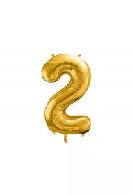 PartyDeco Balon foliowy 2 z�oty 86cm