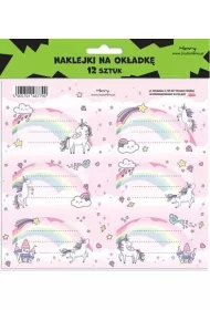 Henry Naklejki na zeszyty - Unicorn Tcza (12szt)