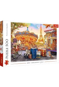 Puzzle 500 el. Wakacje w Pary�u Trefl