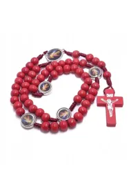 R�aniec drewniany czerwony - Jezu ufam Tobie