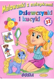 Dziewczynki i kucyki malowanki z nalepkami
