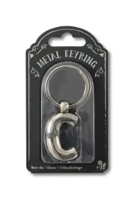 If Silver Letter Keyring - brelok do kluczy litera C