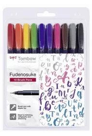 Tombow Flamastry brush pen Fudenosuke 10 szt.