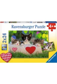 Puzzle 2 x 24 el. Kotki Ravensburger