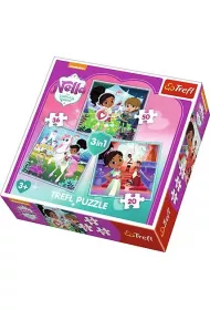 Puzzle 3w1 Rycerka Nella i jej �wiat Trefl
