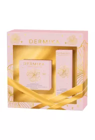 Dermika Zestaw Luxury Placenta 50+: krem do twarzy + serum pod oczy i na powieki 50 ml + 15 ml